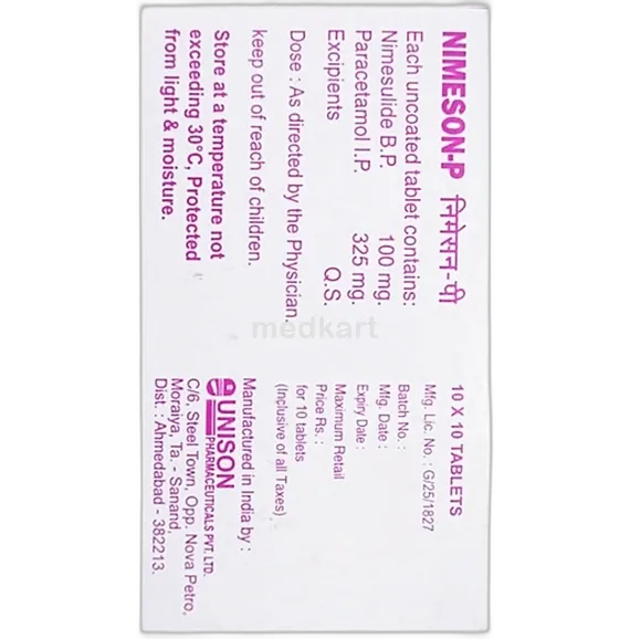 nimeson p tablet 10's